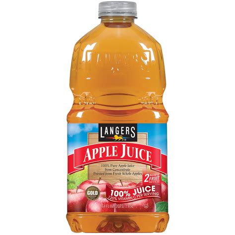 Langers juice - 2 Servings of fruit (Each 8 oz glass is equal to 1 cup of fruit. The USDA MyPlate recommended a daily intake of 2 cups of fruit for a 2,000 calorie diet) per 8 fl oz. The Langer Story: Cranberry Plus brings you thirst-quenching flavor and extra nutrition in every sip. We add Calcium and Vitamins A, C, E & D3 which research suggests may provide a variety …